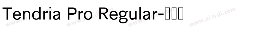 Tendria Pro Regular字体转换 Tendria Pro Regular字体转换